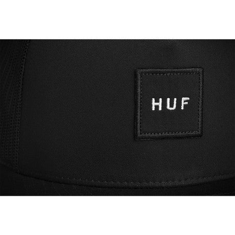 Huf Box Logo Trucker Black Hat Famous Rock Shop Newcastle NSW Australia