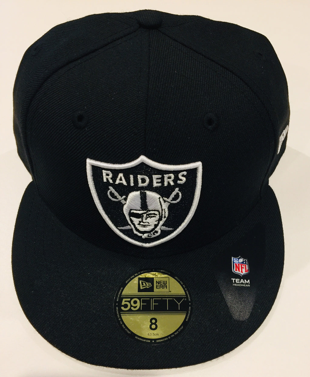 New Era 59Fifty NFL Oakland Raiders Fitted Cap Black White