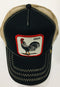 Goorin Bros Rooster Black 1SFM Trucker Caps