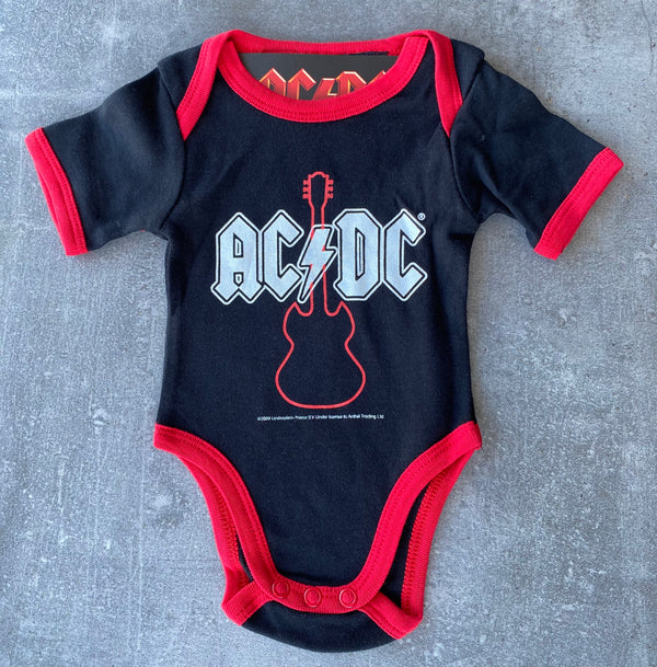 ACDC Short Sleeve Baby Bodysuit