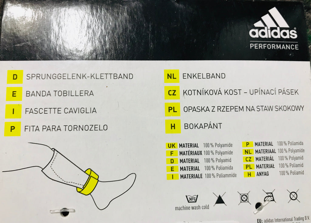 Adidas Sock Holder  Ankle Straps white set Football – Famous Rock Shop