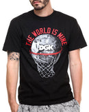 The Lay Up Tee by DGK features: US sizing Screen print basketball and hoop and globe design with "THE WORLD IS MINE" text on chest Crew neck collar Short sleeves Cotton construction Famous Rock Shop Newcastle 2300 NSW Australia