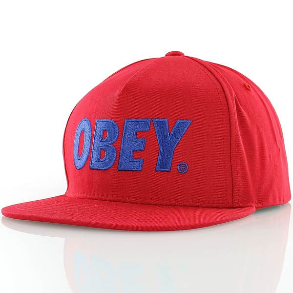 Obey The City Snapback Red