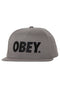 Obey The City Snapback Steel