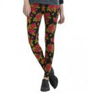 Obey Tights Midnight Special Red Floral