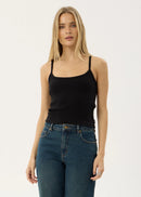 Afends Sara Rib Slinglet Black