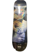 Skateboard deck with dragon design and DGK branding on a white background