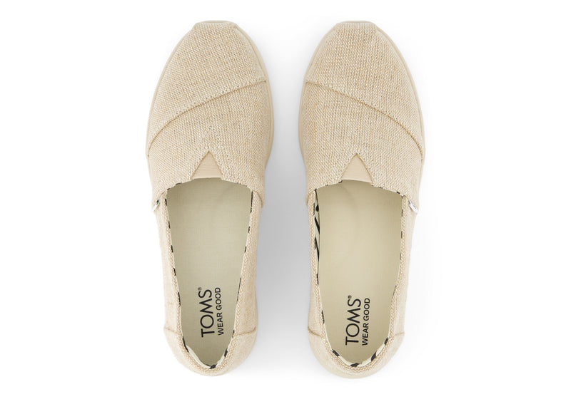Toms Womens Alpargata Plus - Natural Undyed Heritage Canvas