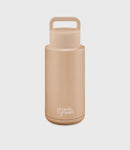 Frank Green - Ceramic Reusable Bottle (Grip Finish) 1L - Soft Stone