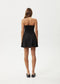 Afends Lilo Strapless Black Mini Dress Hemp