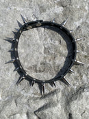Famous Rock Shop Spike Studded Leather Choker 002