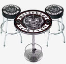 Motorhead 2 Bar Stool & 1 Table Set Rock N Roll