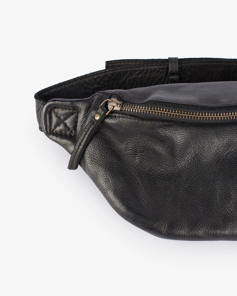 Beholder Cali Black Leather Sling Bag