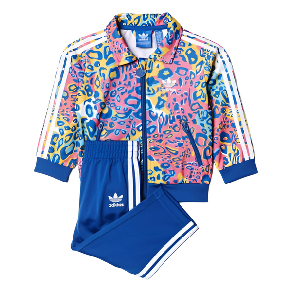 Adidas Originals Kids Printed Track Suit Multi/Blue