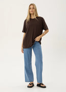Afends Slay Oversized Tee Coffee
