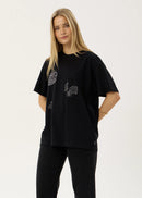 Afends Unbound Oversized Tee Black