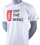 Vans Men's Off The Wall White T-shirt VN-0U2KWHT