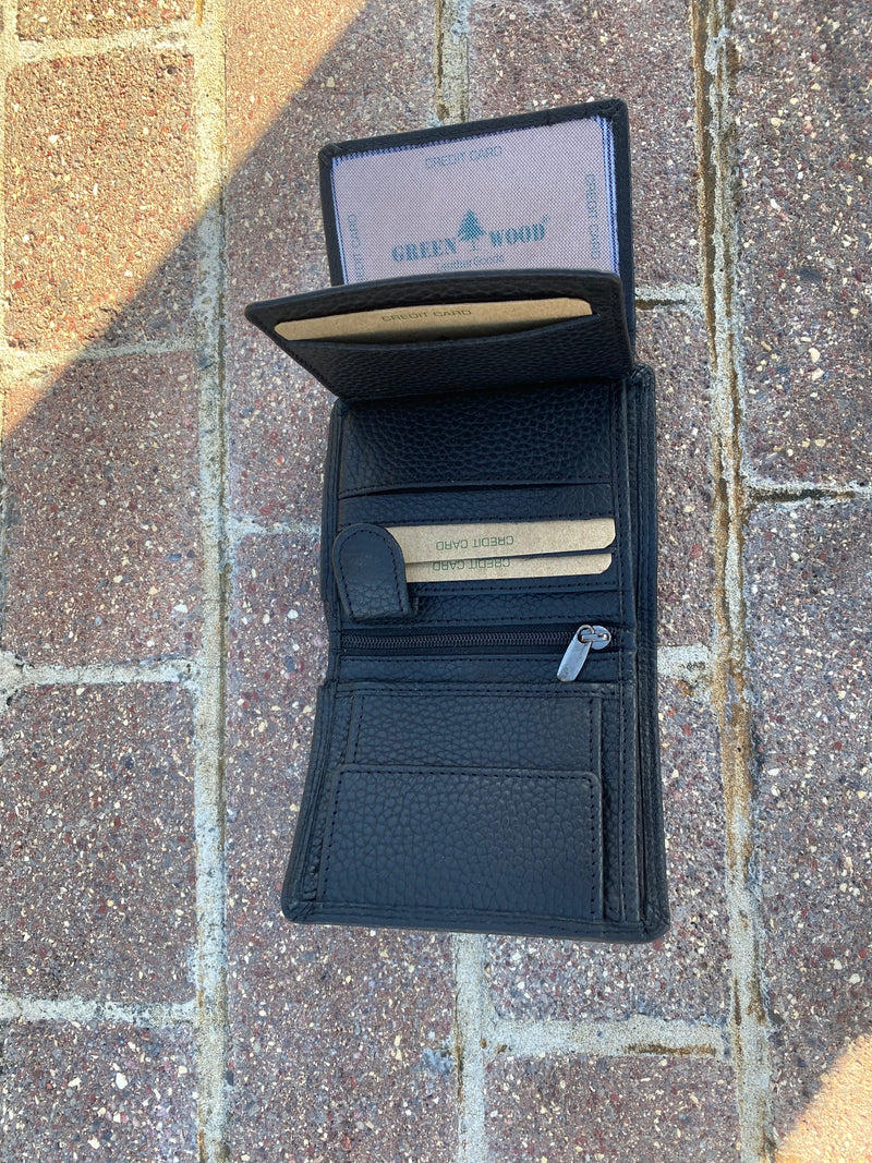 Leather Wallet Tyler Black