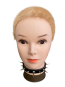 Soft Leather Studded Chocker B