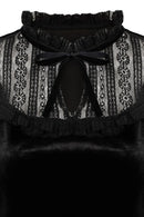 Hell Bunny Mourning Top Black
