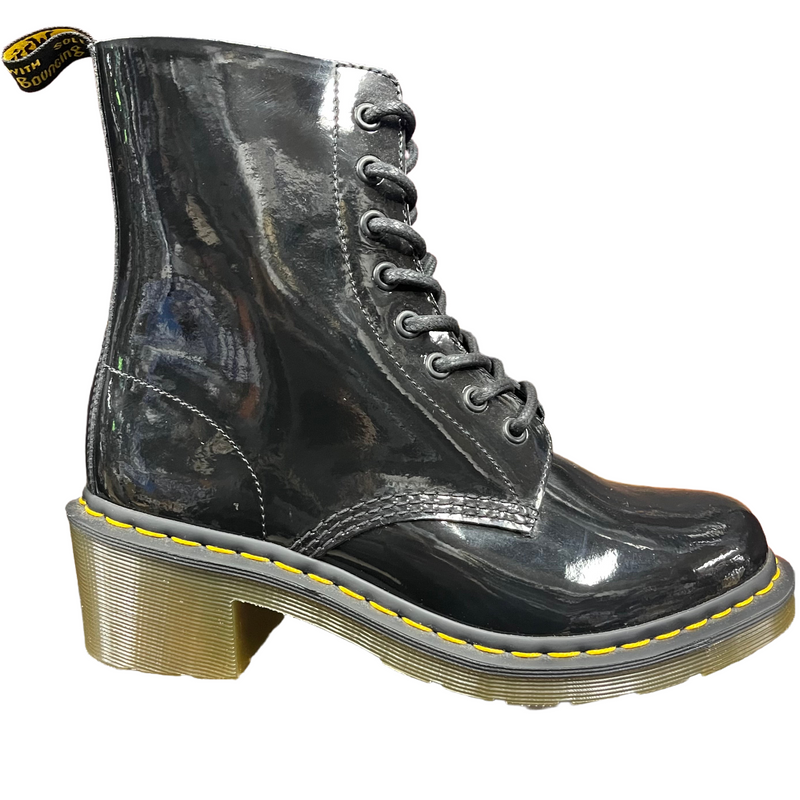 Dr Martens Clemency Black Patent Lamper Boots Famous Rock Shop