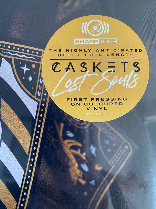 Casket Lost Souls Yellow  Black Split Vinyl LP 2021.