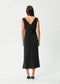 Afends Gia Cupro Black Maxi Dress