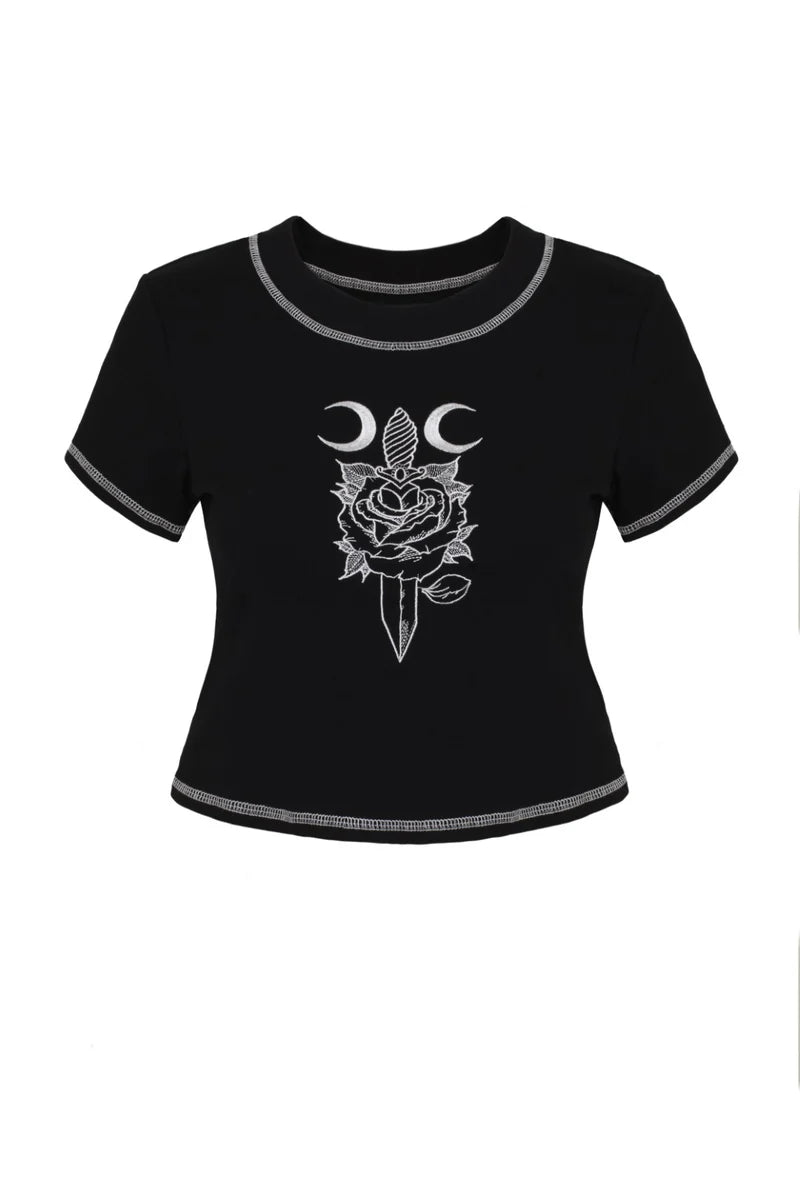 Hell Bunny Roesia Top Black