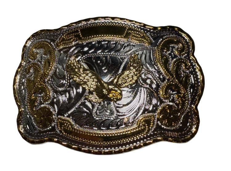 Large Size Western Fly Eagle Cowboy Cowgirl Belt Buckle