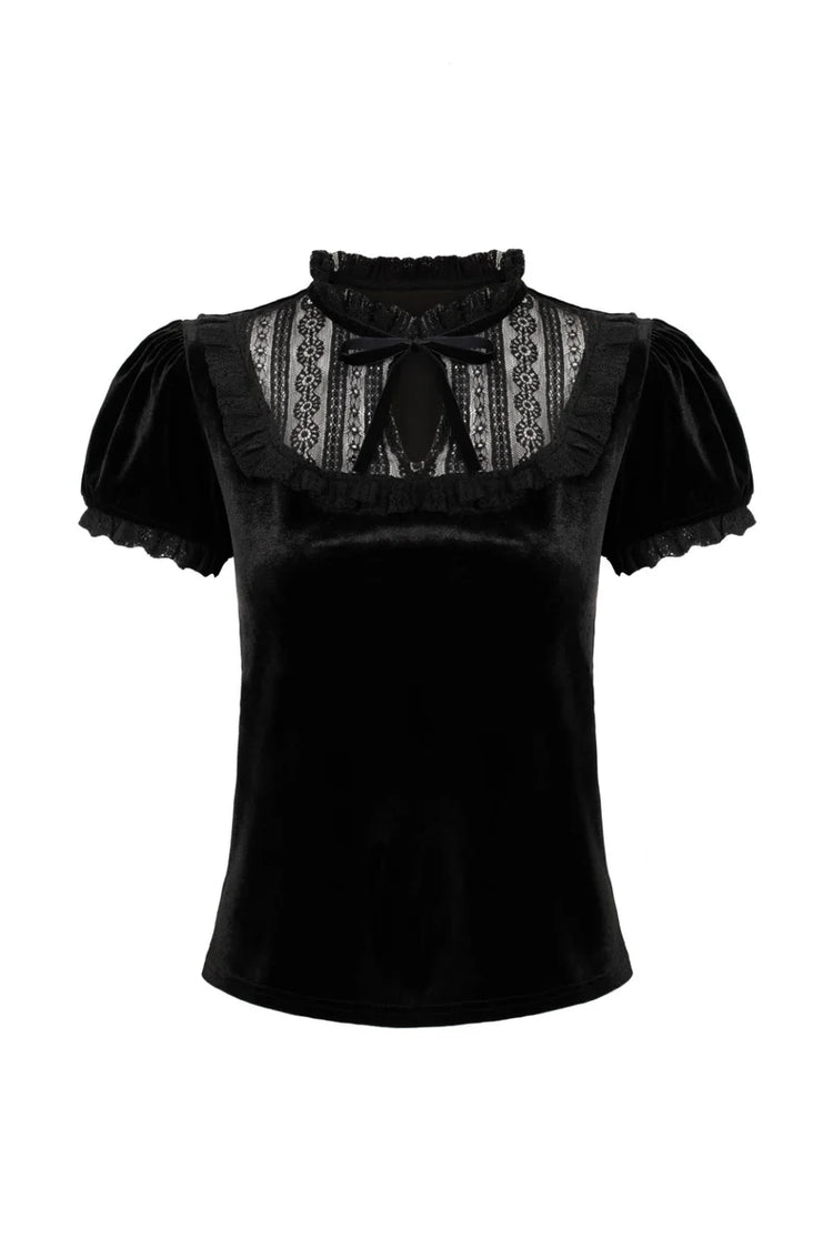 Hell Bunny Mourning Top Black