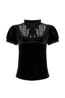 Hell Bunny Mourning Top Black