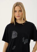 Afends Unbound Oversized Tee Black