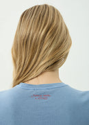Afends Romantics Baby Tee Slate Blue