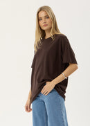 Afends Slay Oversized Tee Coffee