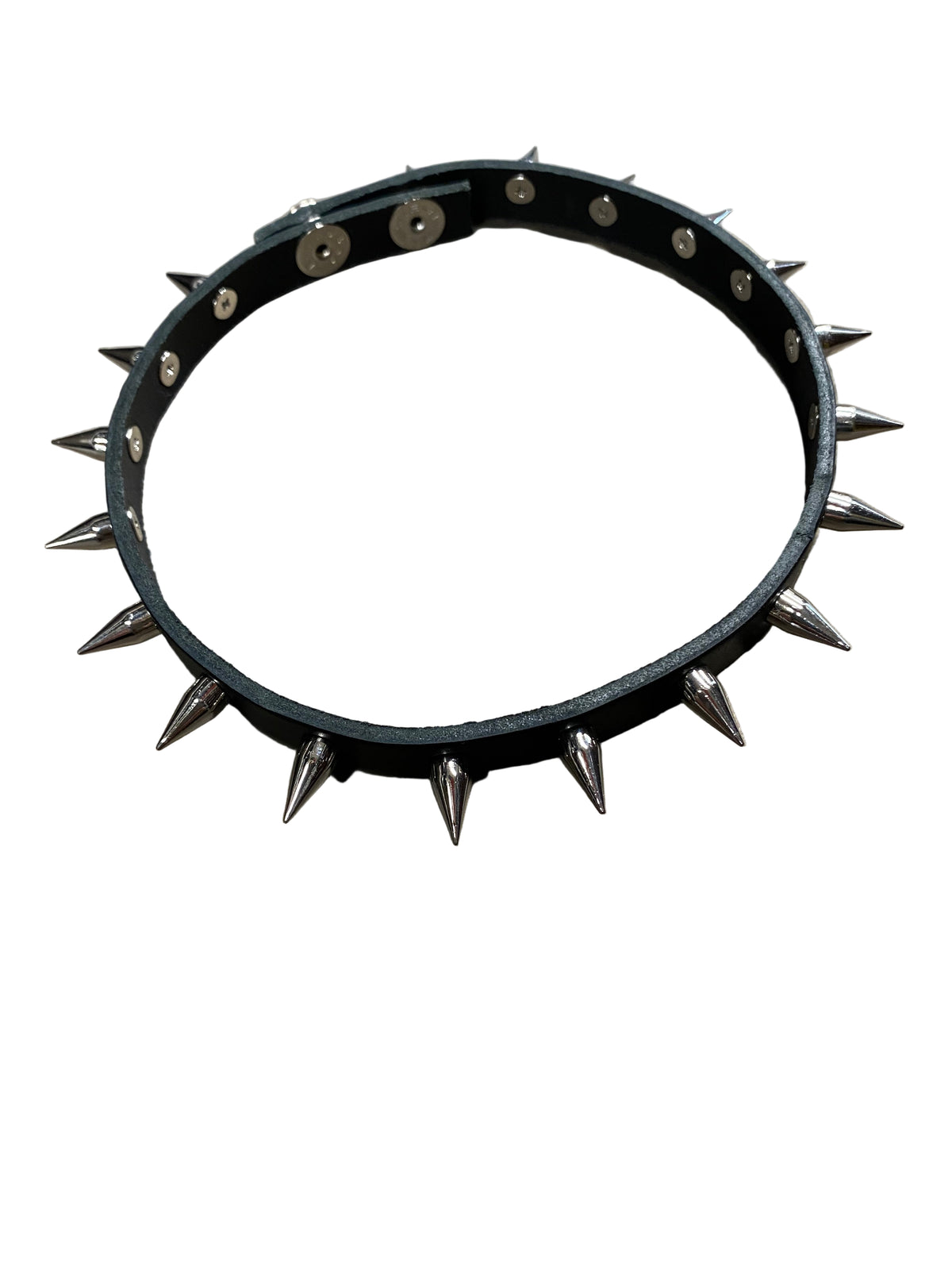 Famous Rock Shop Spike Studded Leather Choker.