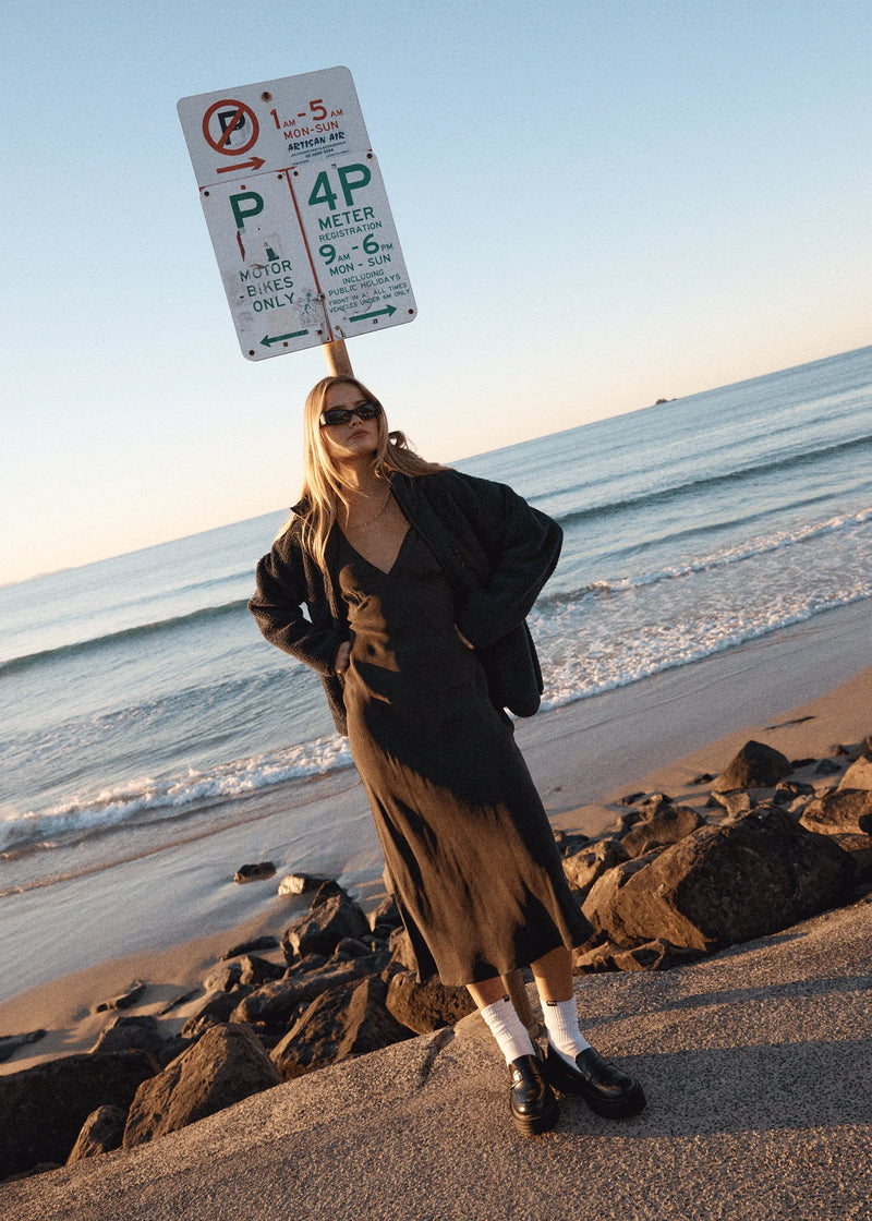 Afends Gia Cupro Black Maxi Dress Famous Rock Shop Afends Gia Cupro Black Maxi Dress Famous Rock Shop