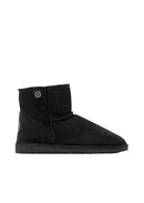 Black Ugg boot mini on white background