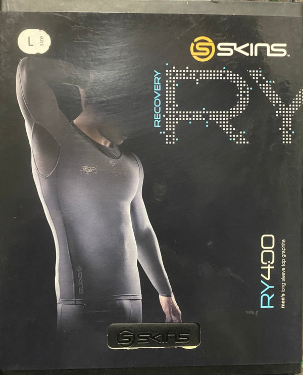 Skins Recovery A400 Men's Long Sleeve Top Graphite