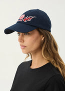 Afends Desert Rose - Panelled Cap - Navy