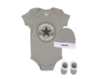 Converse Newborn Classic 3 Piece Boxed Set Heather Grey