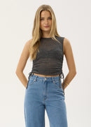 Afends Libra Sheer Drawstring Tank