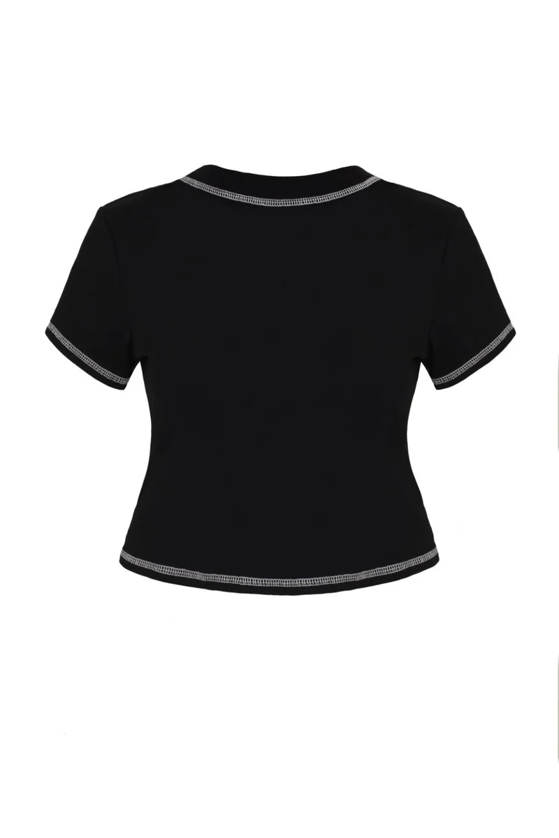 Hell Bunny Roesia Top Black