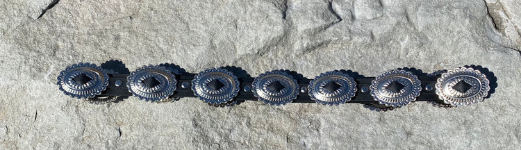 FRSW201 Adjustable Leather Concho Belt Morrison #1