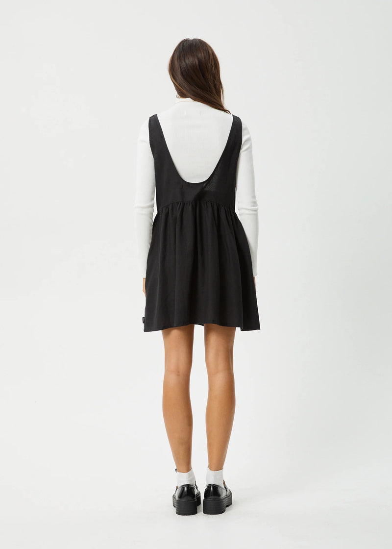 Afends Jesse Black Mini Dress Hemp