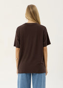 Afends Slay Oversized Tee Coffee