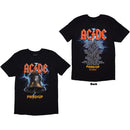 ACDC PWRD-UP In Rock We Trust &nbsp;Unisex T-Shirt Back Print &amp; Ex-Tour