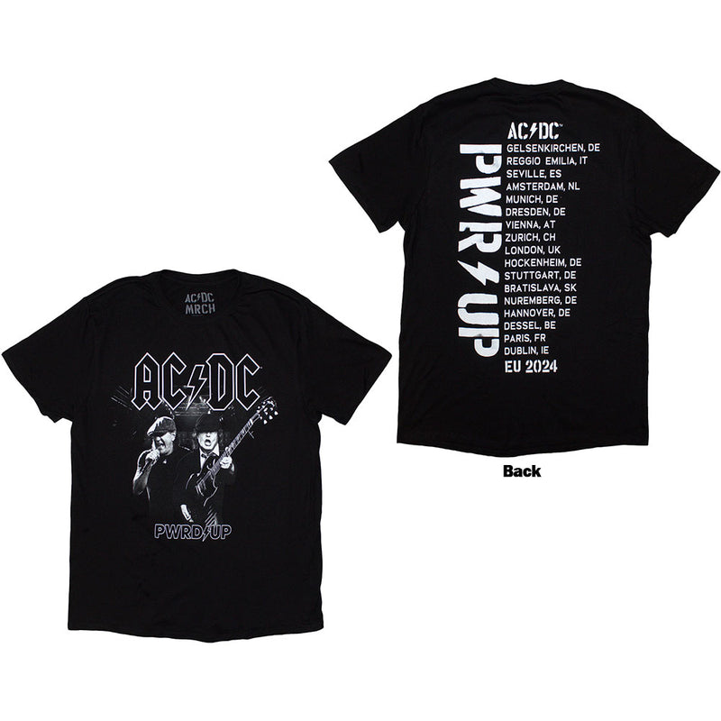 ACDC PWRD-UP B&W Photo EU Tour 24 Unisex T-Shirt 