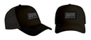Black trucker hat with AC/DC logo on a white background