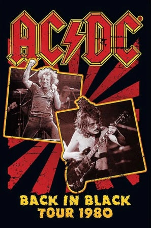 ACDC Back in Black Tour Poster