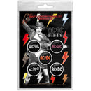 ACDC Button Badge Fifty Bolt Array